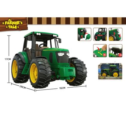 Детски земеделски трактор със светлини, звук и подвижни елементи – 28 см
