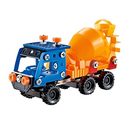 Метален конструктор бетоновоз 81 части – STEM сглобяем модел