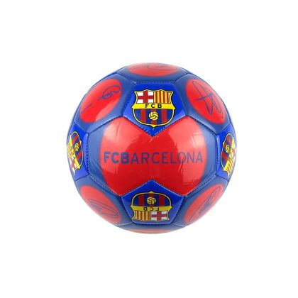 Футболна топка FC Barcelona, размер 5, синьо-червена