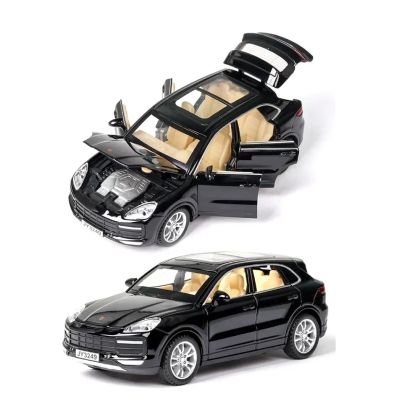 Метална кола Porsche Cayenne, 1:32, Черна, Без опаковка