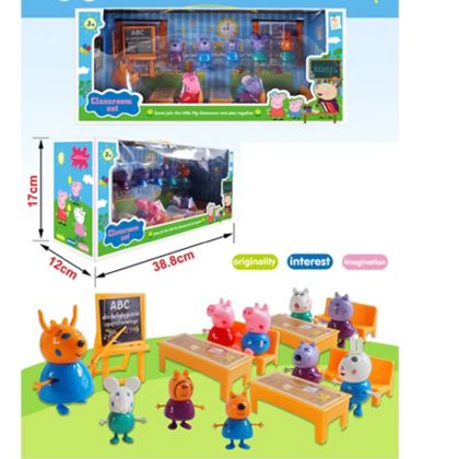 Комплект фигурки Peppa Pig с чинове и герои