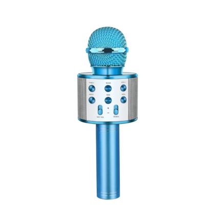 Детски Безжичен Караоке Микрофон Stitch с Bluetooth, Син