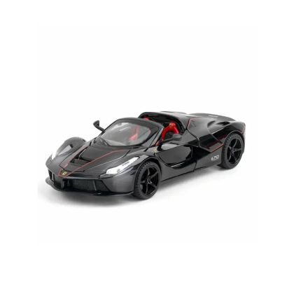 Метален автомобил Ferrari LaFerrari Aperta, Die-Cast модел, 1:22, Черен, Без опаковка