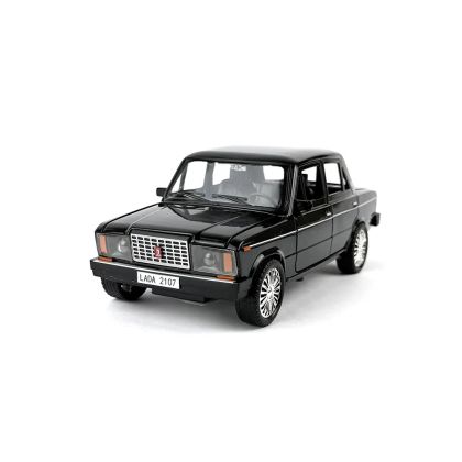 Метална кола Lada 2107, Мащаб 1:18, Черен, Без опаковка