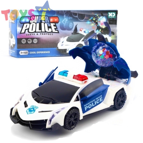 Кола полиция със звукови и светлинни ефекти