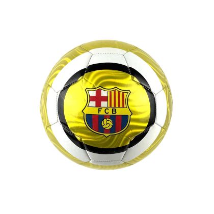 Футболна топка Barcelona – златиста с клубно лого