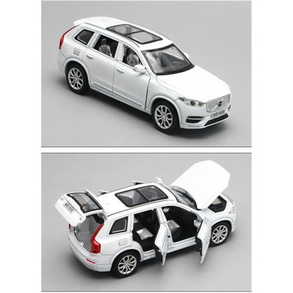 Метален автомобил Volvo XC90, 1:32, бял, без опаковка
