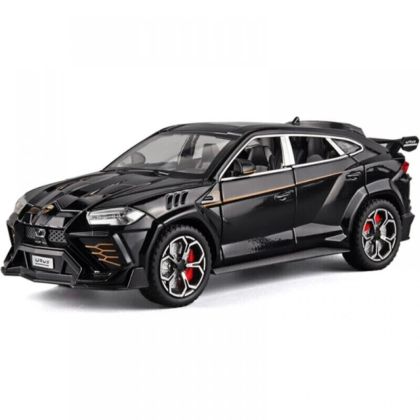 Метален автомобил Lamborghini Urus, Черен, 1:24, С пушек Без опаковка