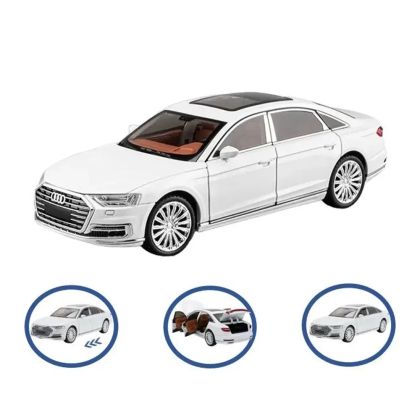 Колекционерски метален модел Audi A8L Luxury Edition, 1:24, Бял, Без индивидуална опаковка