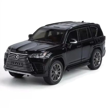 Метална кола Lexus LX600 1:24, Черна, Светлини и звук, Без индивидуална опаковка