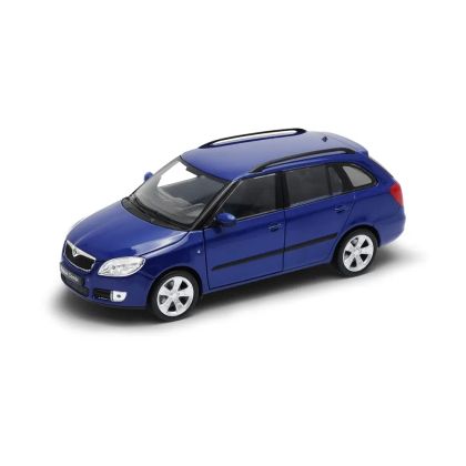 Метална кола Skoda Fabia II Combi, 1:24, синя, Welly