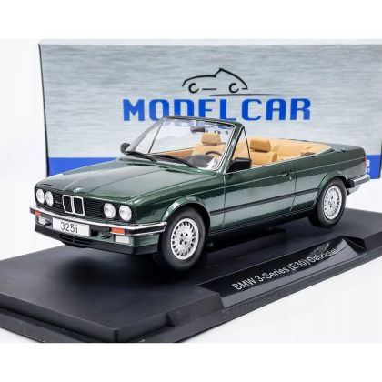 Метална кола BMW E36 Alpina B3 3.2 Cabriolet, 1995, 1:18, зелена, Model Car Group