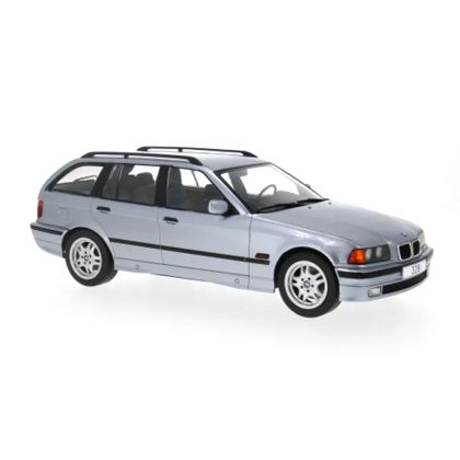 Метална кола BMW 3 Series E36 Touring 1995 1:18 Сребриста – Model Car Group