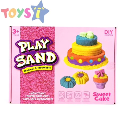 Комплект кинетичен пясък, торта