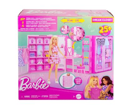 Barbie Dream Closet – гардероб с дрехи и аксесоари, Mattel