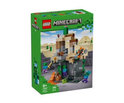 LEGO Minecraft 21587 – Занданът на зомбитата, 284 части