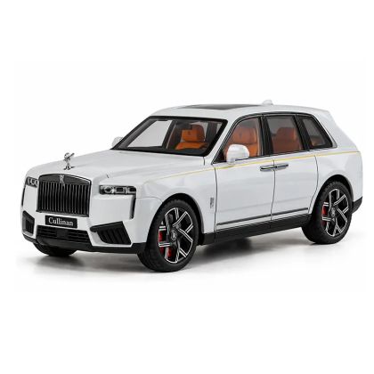 Метална кола Rolls-Royce Cullinan 1:24 – бяла, без опаковка