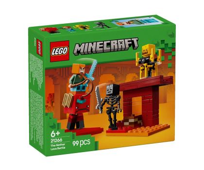 LEGO Minecraft 21266 – Битка в пъклената лава, 99 части