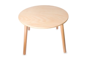 Детска кръгла дървена маса