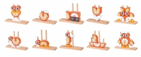 Дървен пъзел за деца от кубчета - Лисица