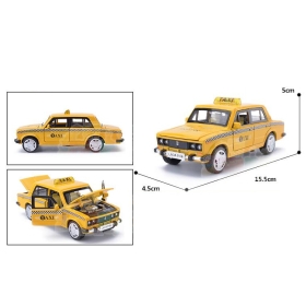 Метална кола Лада/Lada такси, със светлини и звуци