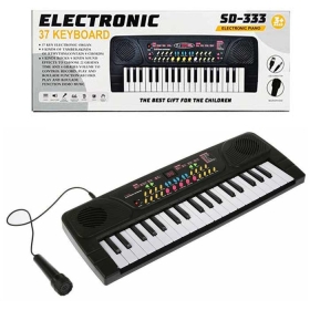 Детски електронен синтезатор Атлас, с микрофон - 37 клавиша