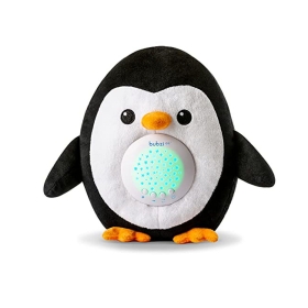 Плюшена нощна лампа с проектор пингвин