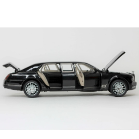 Метален автомобил лимузина Bentley Mulsanne, с отварящи се врати, черен, Бе опаковка!