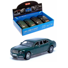 Метален автомобил лимузина Bentley Mulsanne, с отварящи се врати, зелен, Без опаковка!