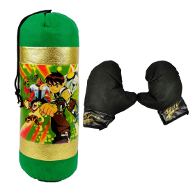 Детска боксова круша с ръкавици на бентен