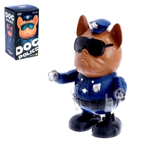 Танцуваща фигура куче полицай със светлини и звуци