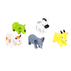 Комплект гумени играчки с животни