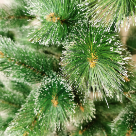 Коледна Елха, зелена поръсена със сняг, 90см, Без опаковка