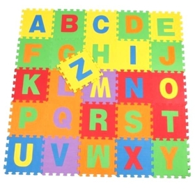  Мек детски пъзел-килим букви 26 бр