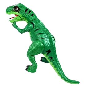 Комплект динозаври със светлини и звуци, зелен