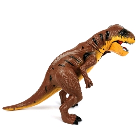 Комплект динозаври със светлини и звуци, кафяв