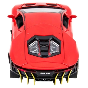 Метална кола Lamborghini Aventador, с отварящи се врати, червена, без опаковка