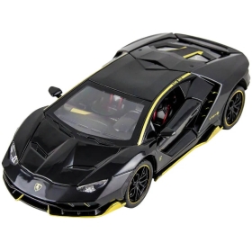 Метална кола Lamborghini Aventador, с отварящи се врати, черна, без опаковка