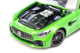 Метална кола Mercedes-Benz GT63 AMG, с отварящи се врати, зелен, Без опаковка
