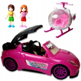 Кола за кукли с хеликоптер