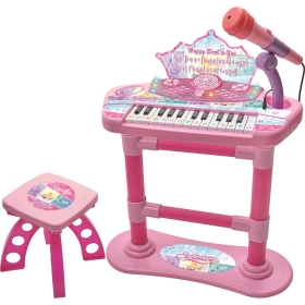 Детско пиано с микрофон и столче