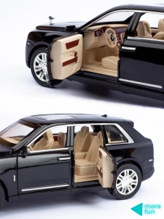 Метален автомобил Rolls-Royce Cullinan, с отварящи се врати, черен, Без Опаковка!