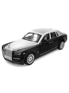 Метална количка Rolls Royce , с отварящи се врати, сив/черен