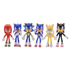 Комплект фигури Sonic 6 бр