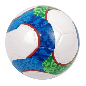 Футболна топка, номер 5, син/зелен