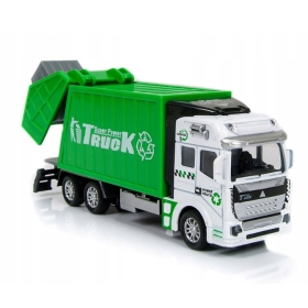 Детски боклукчийски камион, с метална каросерия, зелен, Без опаковка!