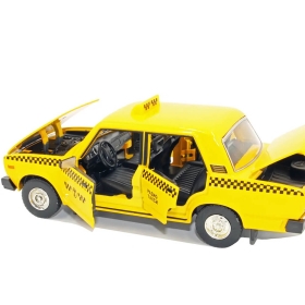 Метална кола Лада такси, със светлини и звуци, жълт