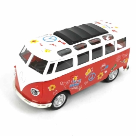 Детски метален автобус, червен, Без опаковка!