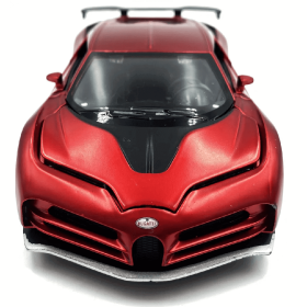 Метална кола Bugatti Veyron, с отварящи се врати, червена, Без опаковка