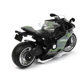 Детски метален мотоциклет, зелен, Без опаковка!